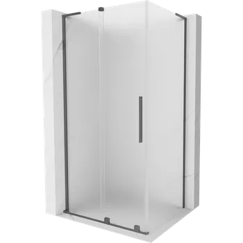 Mexen Velar L sprchová kabina posuvná 100 x 120 cm, matné sklo, gun metal - 871-100-120-33-95 Sprchové kouty