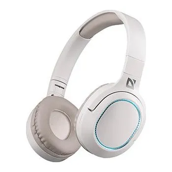 Sluchátka Defender FreeMotion B444 sluchátka s mikrofonem, bezdrátová, béžová, LED podsvícení (63444)