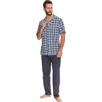 Pánské pyžamo Pánské pyžamo Noah kárované - M