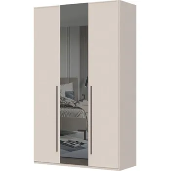 Šatní skříň Třídvéřová šatní skříň se zrcadlem Baptiste - béžová