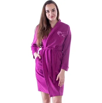 Dámský župan Dámský župan froté Hannah fialový - XXL