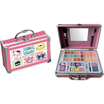 Hello Kitty kosmetický kufřík (laky na nehty, pomády, stíny, štětečky, zrcátko)