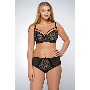 Podprsenka Podprsenka Ava bez kostic černá s béžovým tylom, černá s tělovou 95G i10_P75133_1:1237_2:28_