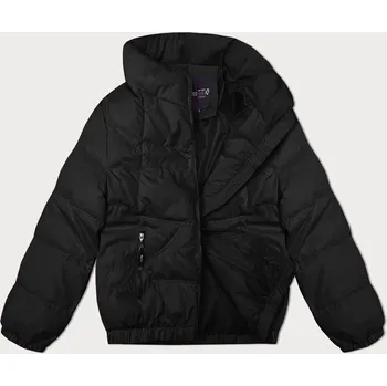 Dámská cargo bunda Miss TiTi černá dámská prošívaná bunda se stojáčkem, odstíny černé M (38) i392_23956-47