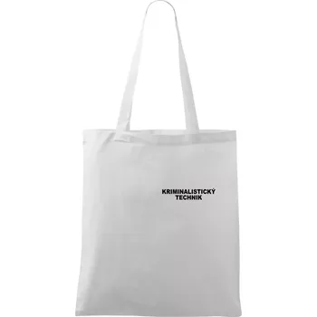 Kriminalistický technik - Taška bavlněná - 42 x 38 cm ( Bílá )