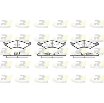 Brzdová destička Sada brzdových destiček, kotoučová brzda ROADHOUSE 2527.00