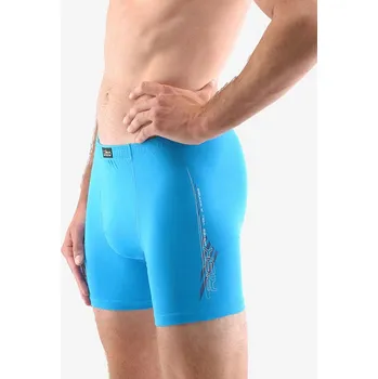 Pánská móda Pánské boxerky s delší nohavičkou, delší nohavička, šité, s potiskem 74144P - dunaj bílá - 58/60