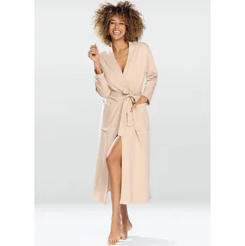 Dámský župan Bavlněný župan Melissa béžový - XL