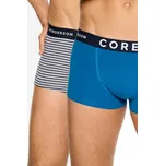 2ks boxerky Noble modré a s proužky - XXXL