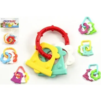 Hračka pro kojence Kousátko tvary plast 8cm asst v sáčku 0m+