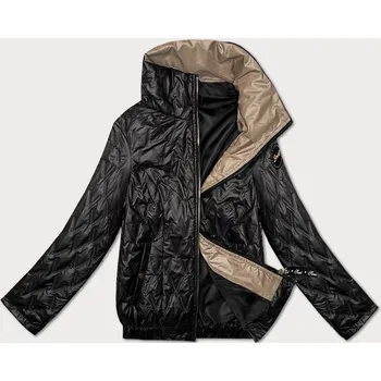 Dámská cargo bunda Krátká černá dámská bunda se stahovacím lemem, odstíny černé S (36) i392_24851-46