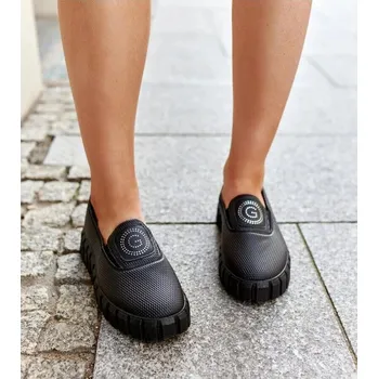 Dámské polobotky Polobotky Solea černé s masivní podrážkou, 38 i240_206460_2:38