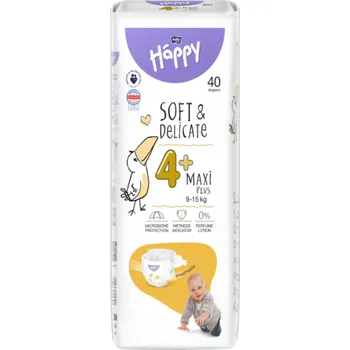 jednorázová plena TZMO - Bella Happy Maxi Plus 9-15 kg 40 ks