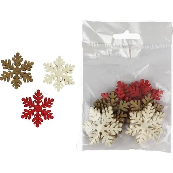 Dekorační vločky 12 ks D1674
