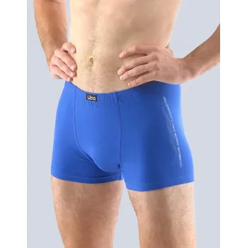 Boxerky Pánské boxerky s kratší nohavičkou, kratší nohavička, šité, s potiskem 73111P - modrá atlantic - 50/52