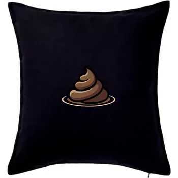 Polštář Bobek hnědý - Polštář 50x50 - 50x50 - Pouze potah ( Černá )