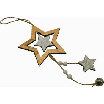 Vánoční dekorace Dekorace závěsná hvězda 15cm 3001119
