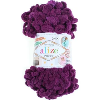 Galanterie Příze Puffy, 111, tmavě fialová