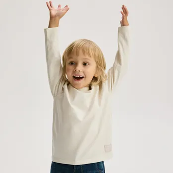 Reserved - Bavlněné tričko s dlouhými rukávy - krémová - 597FJ-01X - 597FJ-01X-110