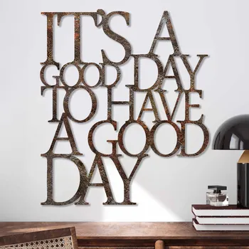 Nástěnná kovová dekorace Have a Good Day vícebarevná