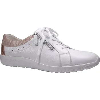 Dámské polobotky Vycházková obuv, Waldläufer, šíře K, bílá/měďená: Bílá Hladká kůže 28,3 42,5 K - extra široká (29517-24946)