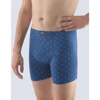 Boxerky Pánské boxerky s delší nohavičkou, nadměrné, šité, s potiskem 74138P - tyrkysová lékořice - 62/64