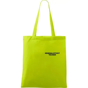 Kriminalistický technik - Taška bavlněná - 42 x 38 cm ( Limetková )
