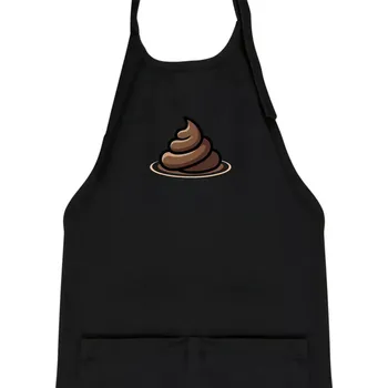 Kuchyňská zástěra Bobek hnědý - Dětská zástěra na vaření - Univerzální velikost ( Černá )