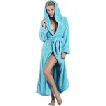 Dámský župan Diana dlouhý tyrkysový - 4XL