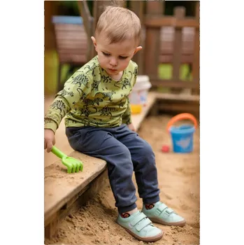 Chlapecké tričko Bettymode Dětské tričko DINO NA ZELENÉ dlouhý rukáv, 92