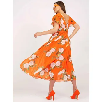 Dámské šaty Dámské šaty oranžové FPrice, jedna velikost i523_2016103236824