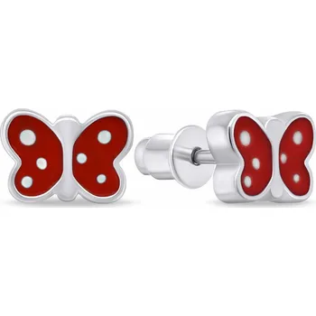 Náušnice Brilio Silver Krásné stříbrné náušnice Motýlci EA1081WR + 2 měsíce na vrácení zboží