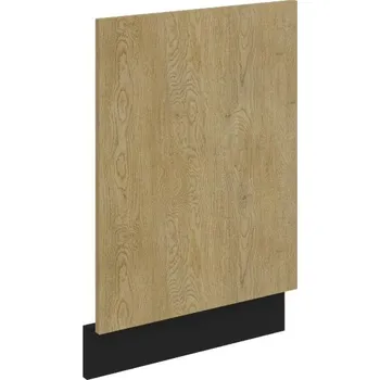 Kuchyňská skříňka LEMPERT Dvířka na myčku CREMONA BL 55 (570 x 446) - dub cremona / černá