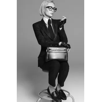 Kabelka KABELKA KARL LAGERFELD K/AUTOGRAPH MD TOP HANDLE BLCK BLACK/GOLD