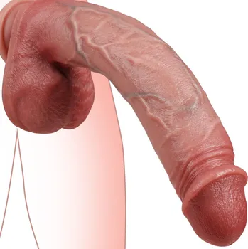 Dildo SuperLove Realistic Liquid Silicone Dildo 27.5cm Skin