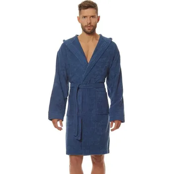 Pánský župan Pánský župan Leon modrý kratší - XL