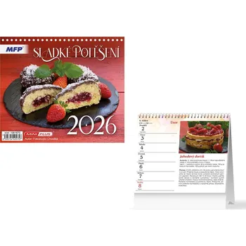 Kalendář Kalendář 2026 stolní mini Sladké potěšení
