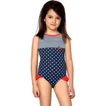 Dívčí jednodílné plavky Sárinka modré - 140