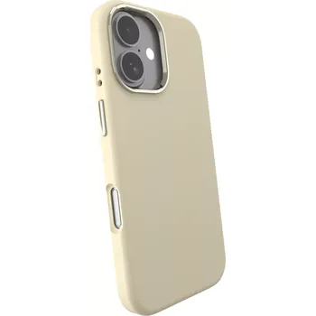 Pouzdro na mobilní telefon Picasee Premium case MagSafe na Apple iPhone 17 - Vlastní gravírování - Béžová