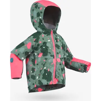 WEDZE Dětská nastavitelná lyžařská bunda hřejivá 1–5 let 500 Toddler 2 ROKY KAŠTANOVÁ|RŮŽOVÁ|ZELENÁ