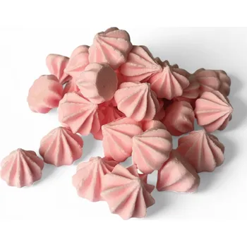 Čokoláda Hospodyňkám.cz Sněhové pusinky Řezané Růžové 20g