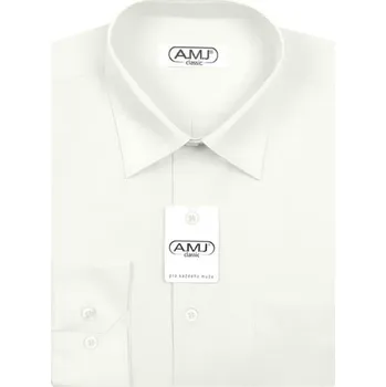 Pánská košile Pánská košile AMJ Comfort fit - smetanová JD16 velikost: 38, délka rukávu: dlouhý rukáv