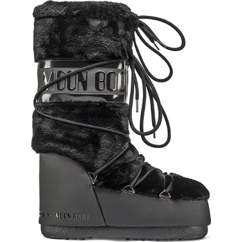 Dámská zimní obuv boty Moon Boot Classic Faux Fur - Black 42/44