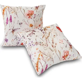 Povlak na dekorativní polštářek Kvalitex Sada 2 povlaků na polštář bavlněný satén Luční tanec Abmessungen der Kopfkissenbezüge: 50x70cm