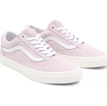 Pánské tenisky boty Vans Old Skool - Pig Suede/Orchid/Ice Snow White 38