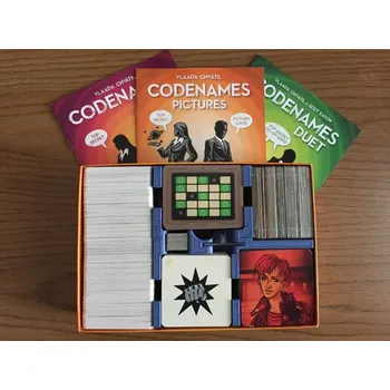 Příslušenství k deskovým hrám Thingiverse Krycí jména + Obrázky + Duet - insert pro hru