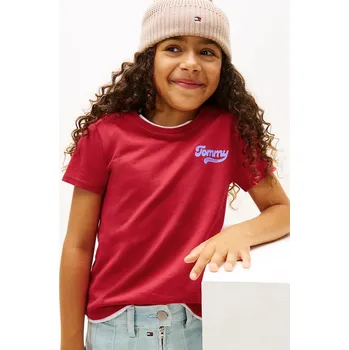 Dívčí tričko Dětské tričko Tommy Hilfiger KG0KG08805.128.176.9BYA růžová 30X, vel. 152