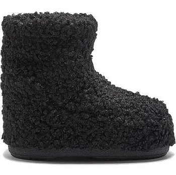Dámská zimní obuv boty Moon Boot Icon Low No Lace Faux Curly - Black 33/35