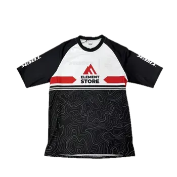 cyklistický dres Trek Pánský MTB dres s krátkým rukávem - Elementstore Bílý - L