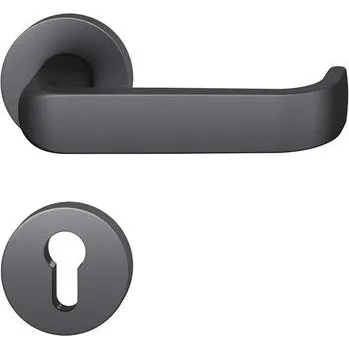 Dveřní kování FSB protipožární sada klik 79 1268 AGL DIN EN179 PZ, hliník černá mat